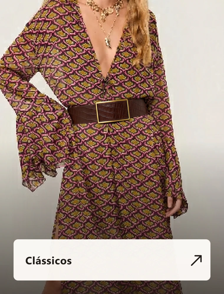 Clássicos — look com cinto clássico largo em couro marrom